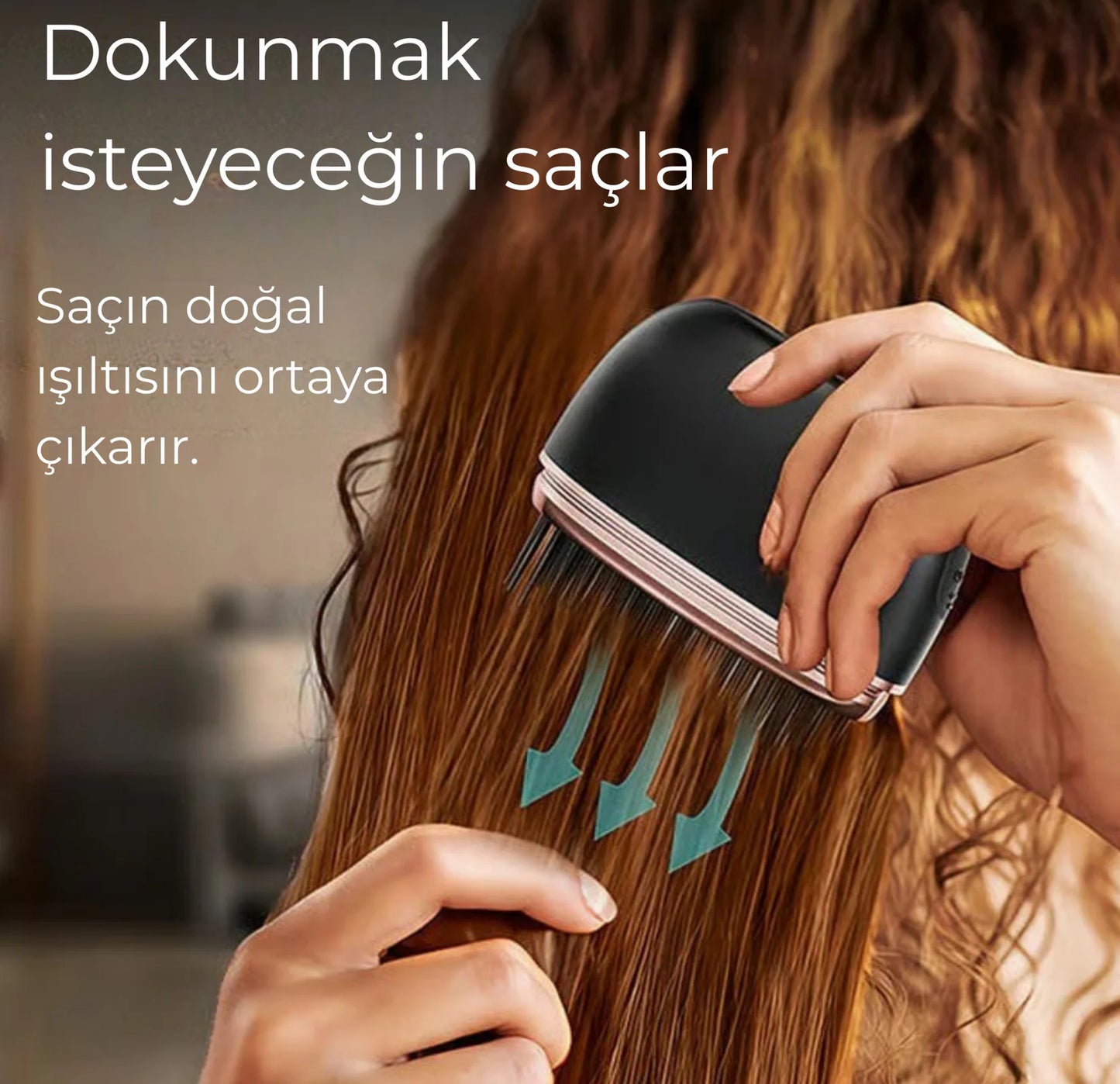 Mini Brush™ Kablosuz Saç Düzleştirici Tarak