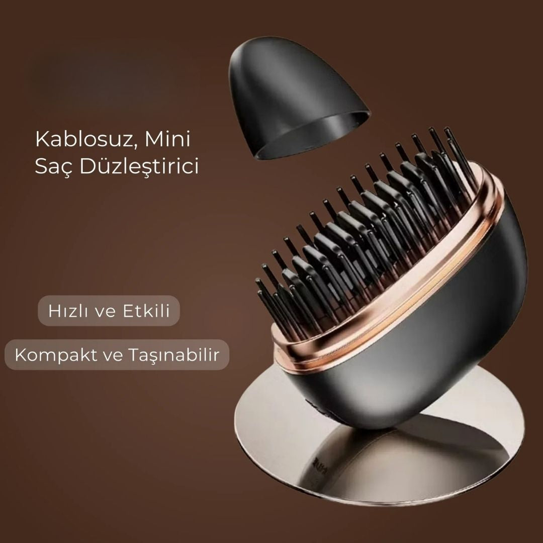 Mini Brush™ Kablosuz Saç Düzleştirici Tarak